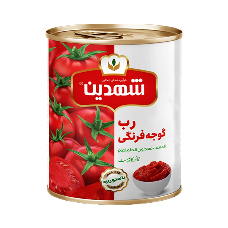 قیمت خرید رب گوجه شهدین 800 گرمی بسته 6 عددی + فروش ویژه
